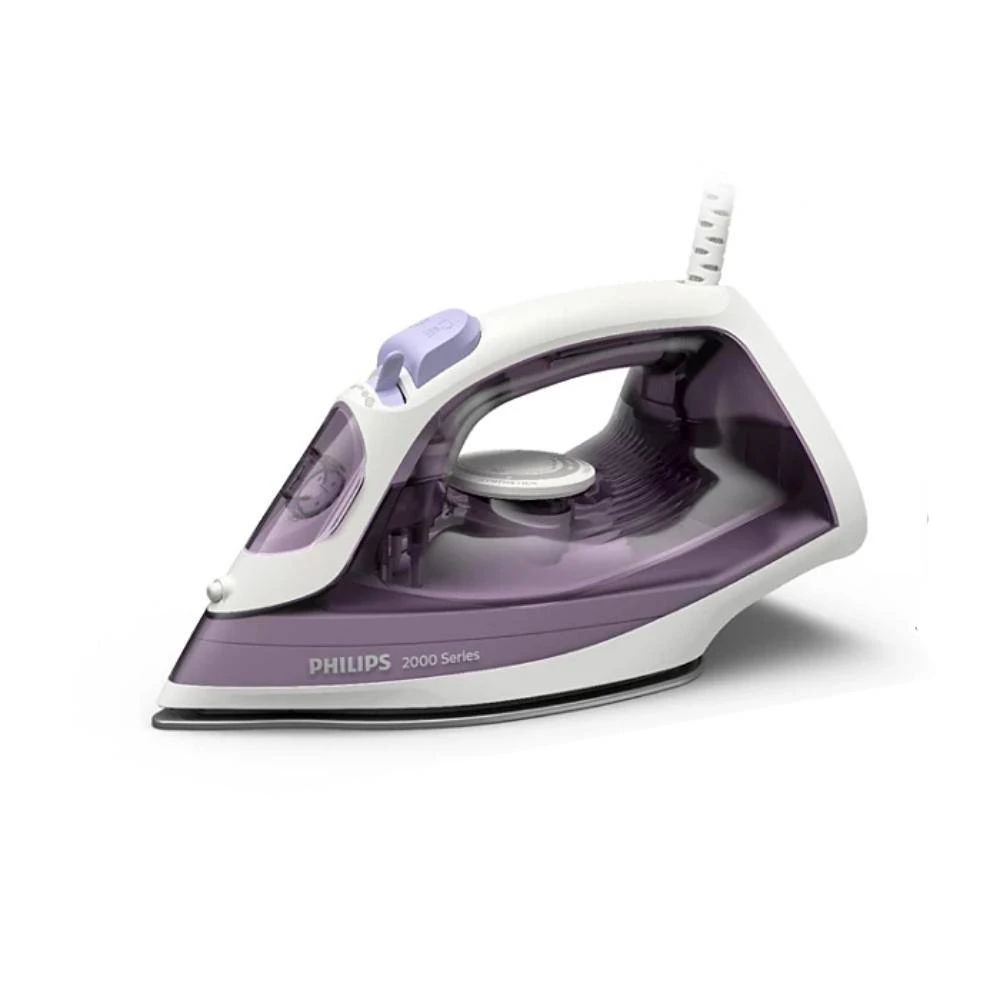 Philips Philips 2000 Series Steam Iron 2000W 25g/min Steam 110g Boost Ceramic Soleplate Purple | DST2020 - Home & Kitchen - Lebanon
