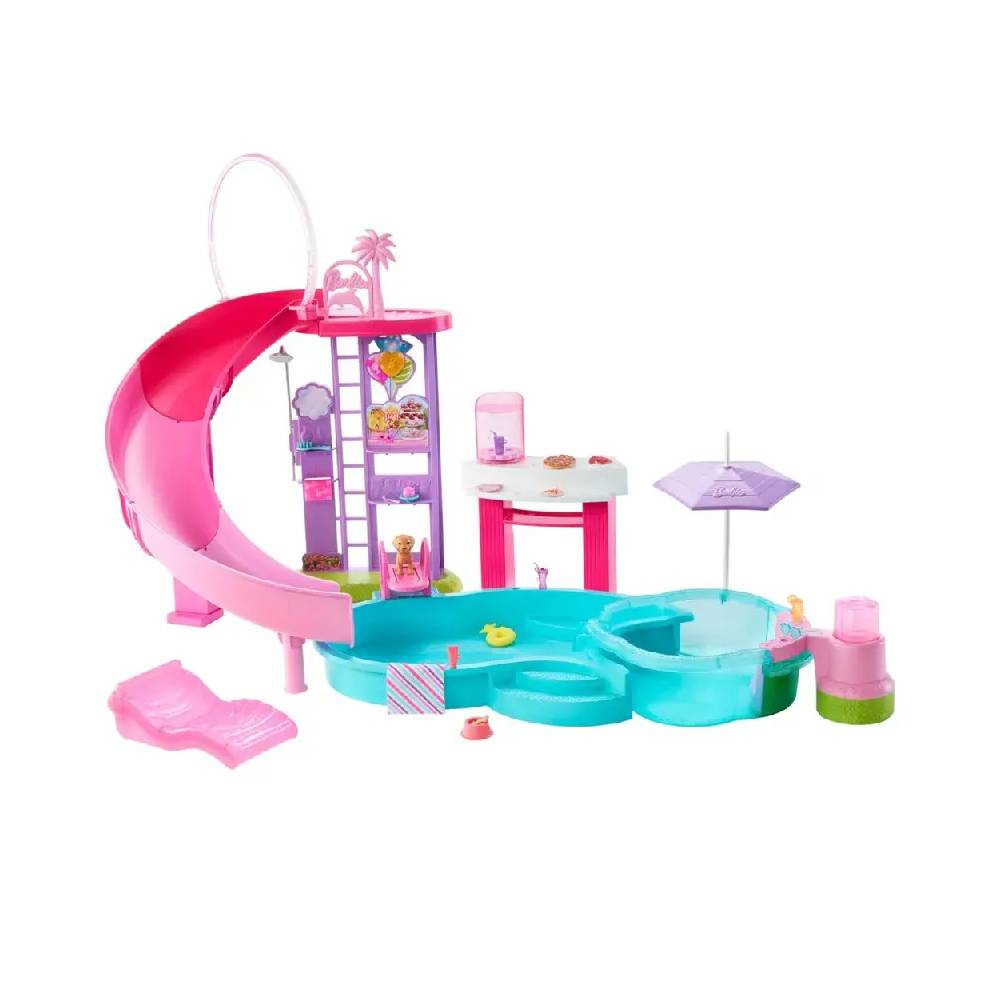 Barbie Barbie Dream Pool Playset with Slide & Accessories | MTBBJFP01 - Sports & Outdoors - Lebanon