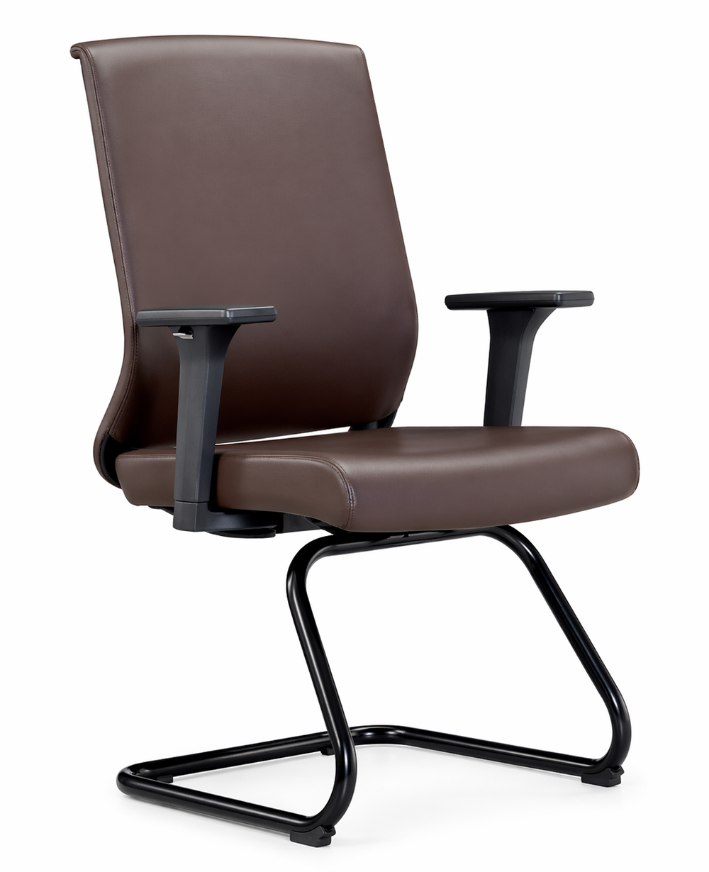 Valencia Valencia Visitor Office Chair PU Leather Brown | VL DZY-WD620 (320) - Computers & Tech - Lebanon