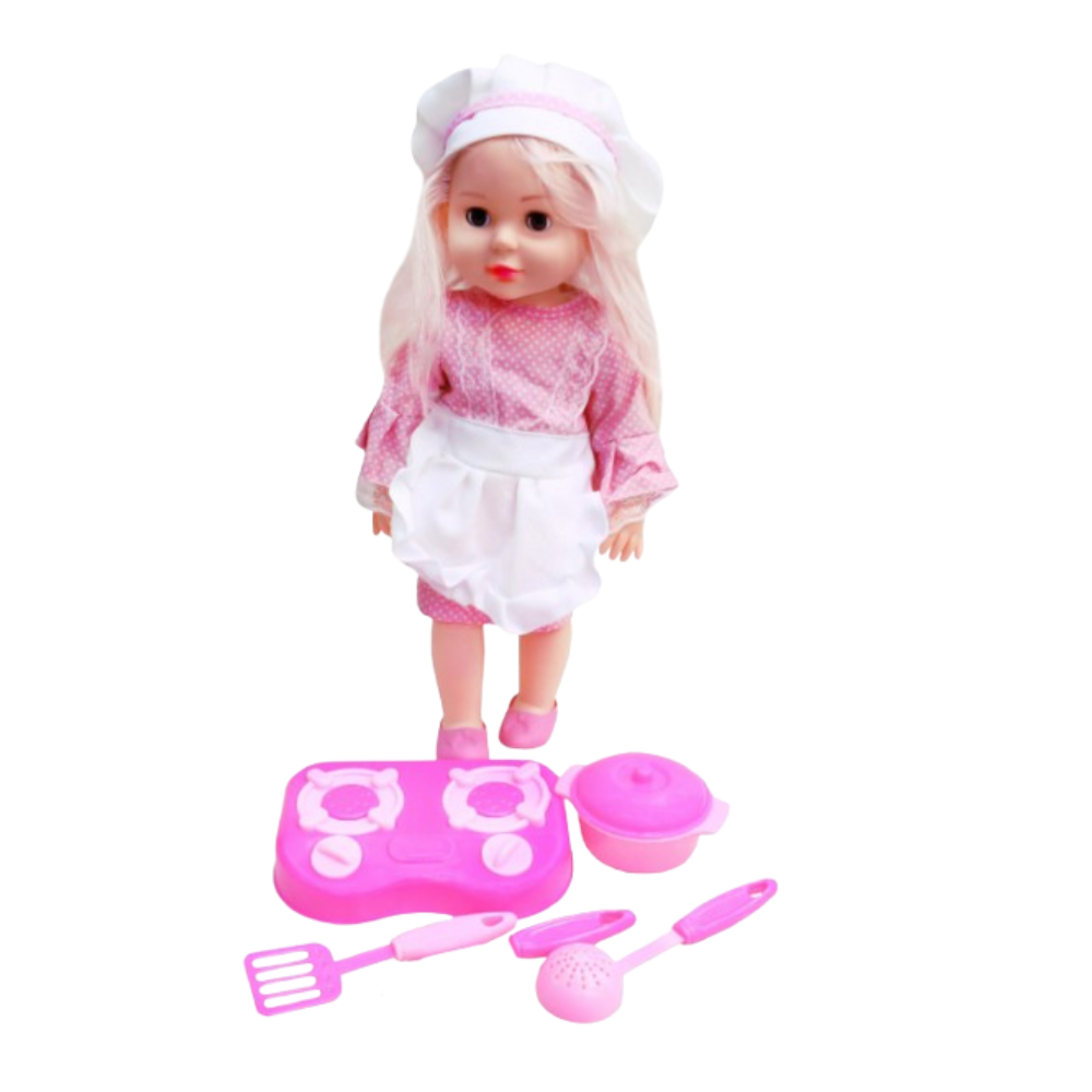 Chef Baby Doll Kitchen Playset with Cooking Accessories | GL100477 - Toys & Games - Lebanon