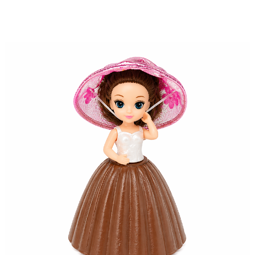  Mini Cupcake Princess Transform Doll – Brown Dress Pink Hat Edition | LM2505 - Toys & Games - Lebanon