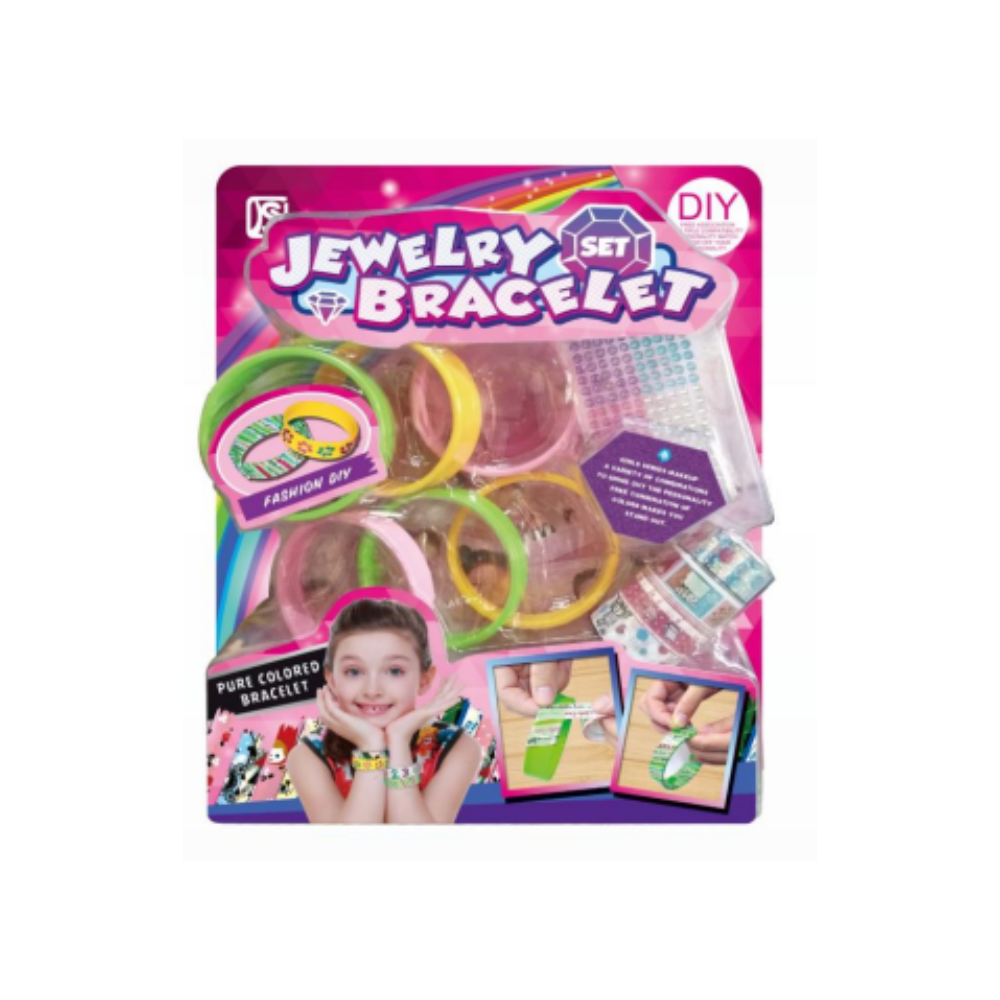 DIY Jewelry Bracelet Kit – Stick & Decorate Set (6 Bracelets) | 893B - Toys & Games - Lebanon