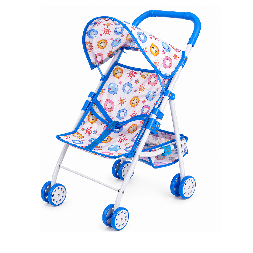 Foldable Doll Stroller – Blue Edition | LQ6604AB - Toys & Games - Lebanon