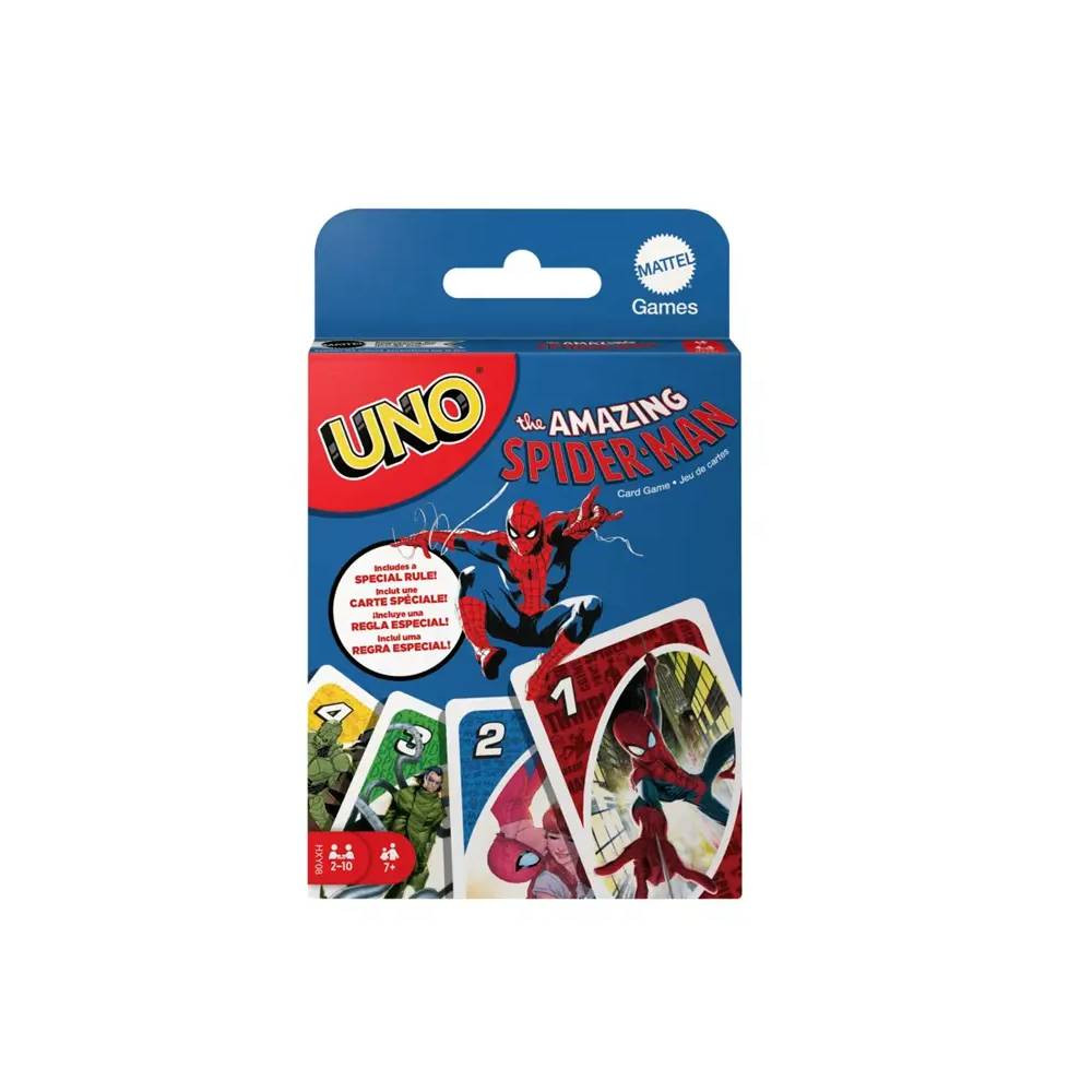UNO UNO Spider-Man Card Game with Web Swing Action | MTGMHXY08 - Toys & Games - Lebanon