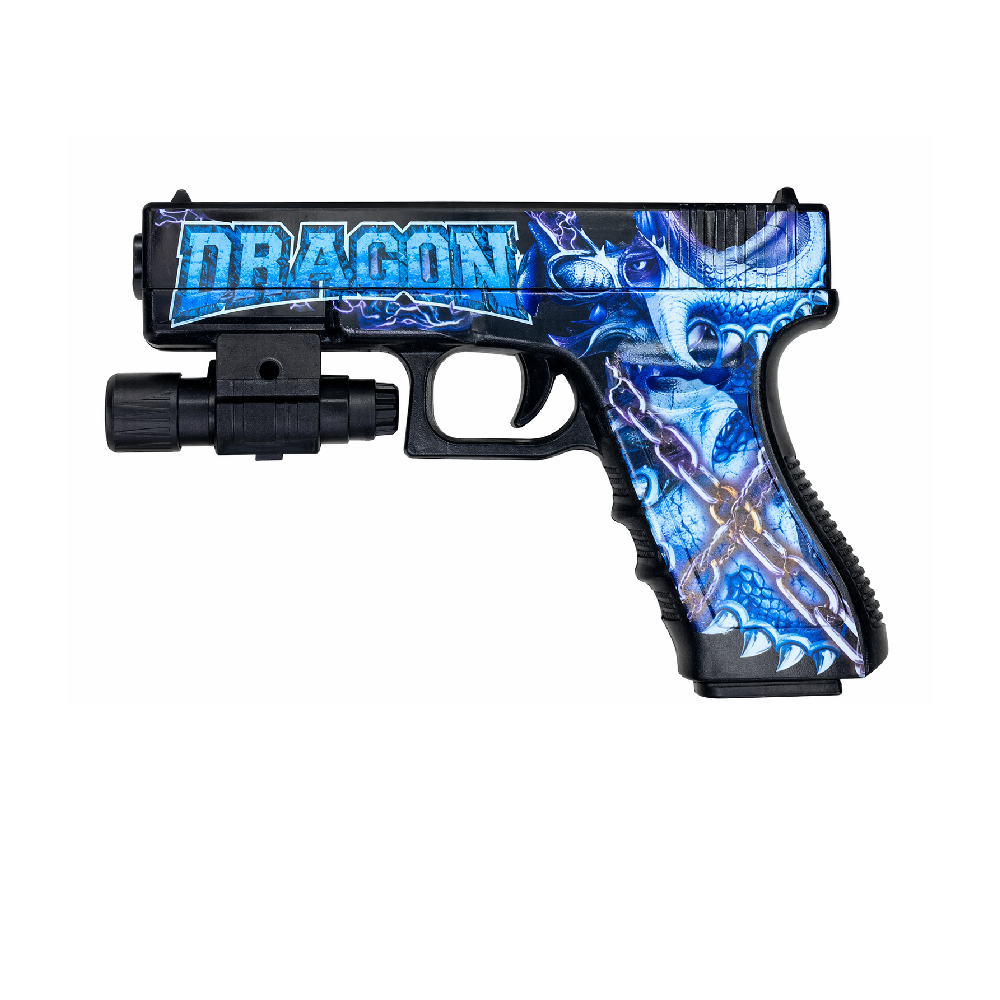 WEILIJUO Dragon Mini Gel Blaster Toy Pistol – Ice Blue Edition Water Bead Gun | HY119-1G - Toys & Games - Lebanon