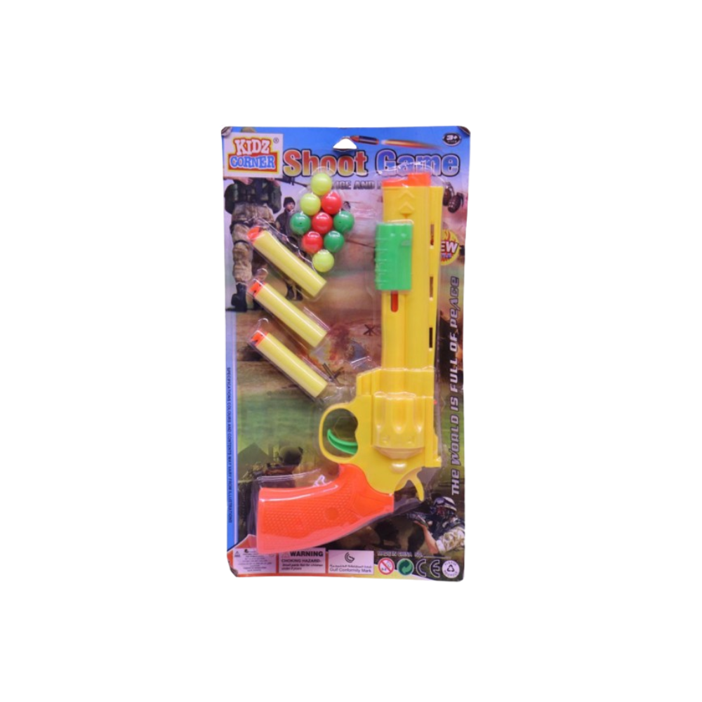 WEILIJUO Shoot Game Foam Dart Toy Gun Set with Targets & Balls – Kids Play Blaster | 2A - Toys & Games - Lebanon