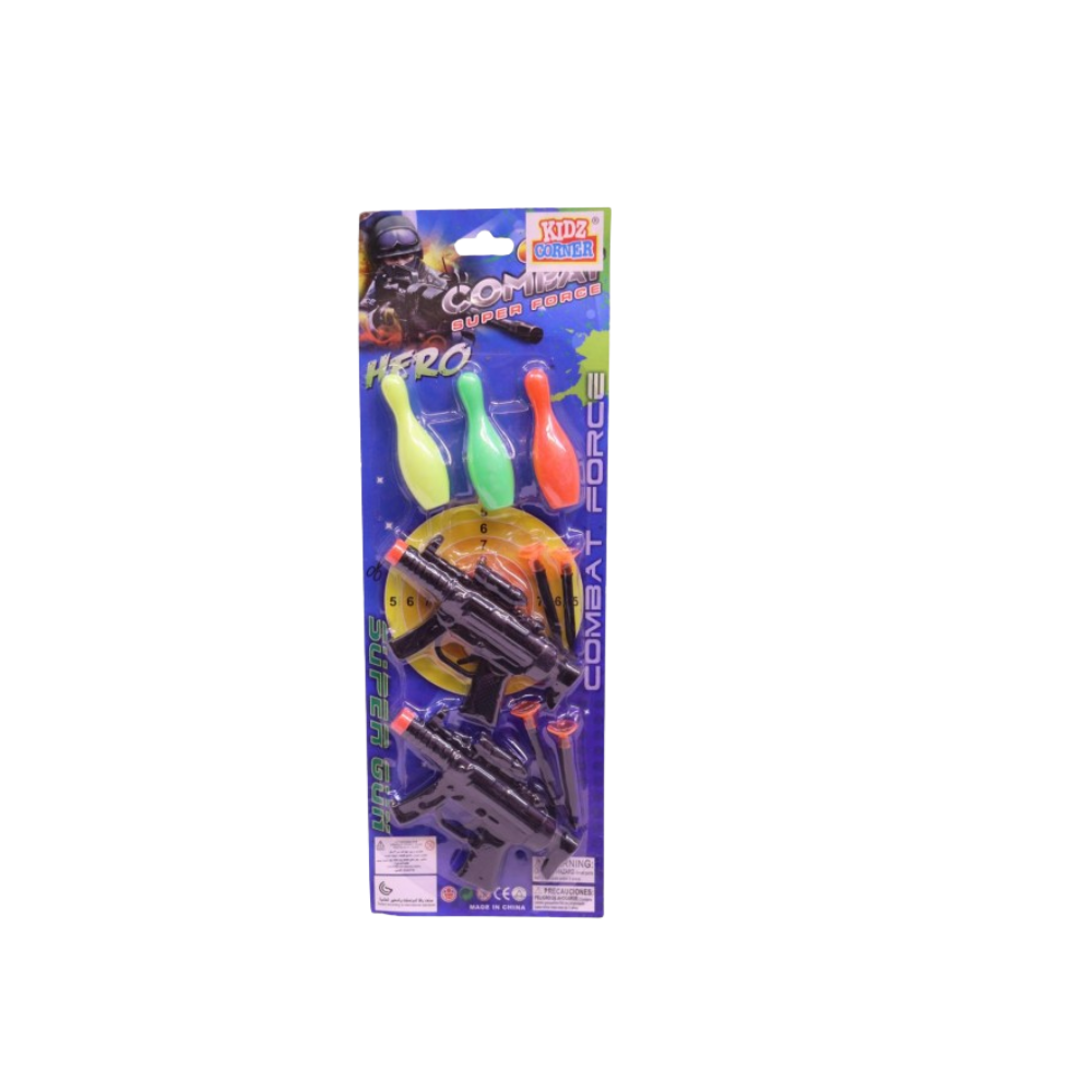 WEILIJUO Combat Force Mini Foam Dart Toy Gun Set with Targets – Kids Shooting Playset | AK334B-3 - Toys & Games - Lebanon