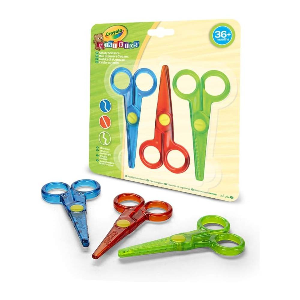 Crayola Crayola Mini Kids First Safety Scissors 3-Piece Set | CY818119 - Home & Kitchen - Lebanon