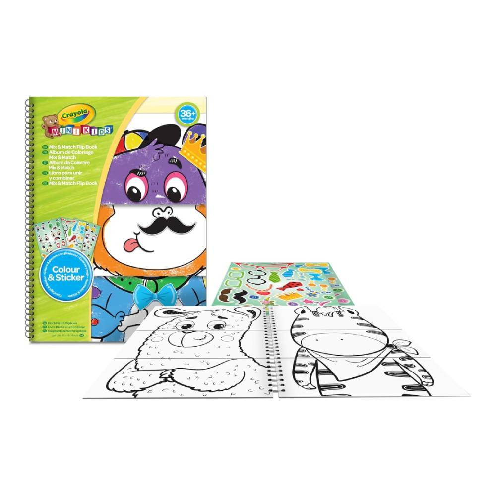 Crayola Crayola Mini Kids Mix & Match Feelings Flip Book with Stickers | CY811527 - Home & Kitchen - Lebanon