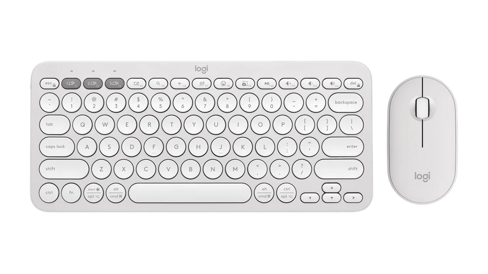 Logitech Logitech Pebble 2 Combo Wireless Keyboard and Mouse Tonal White | 920-012398 - Computers & Tech - Lebanon