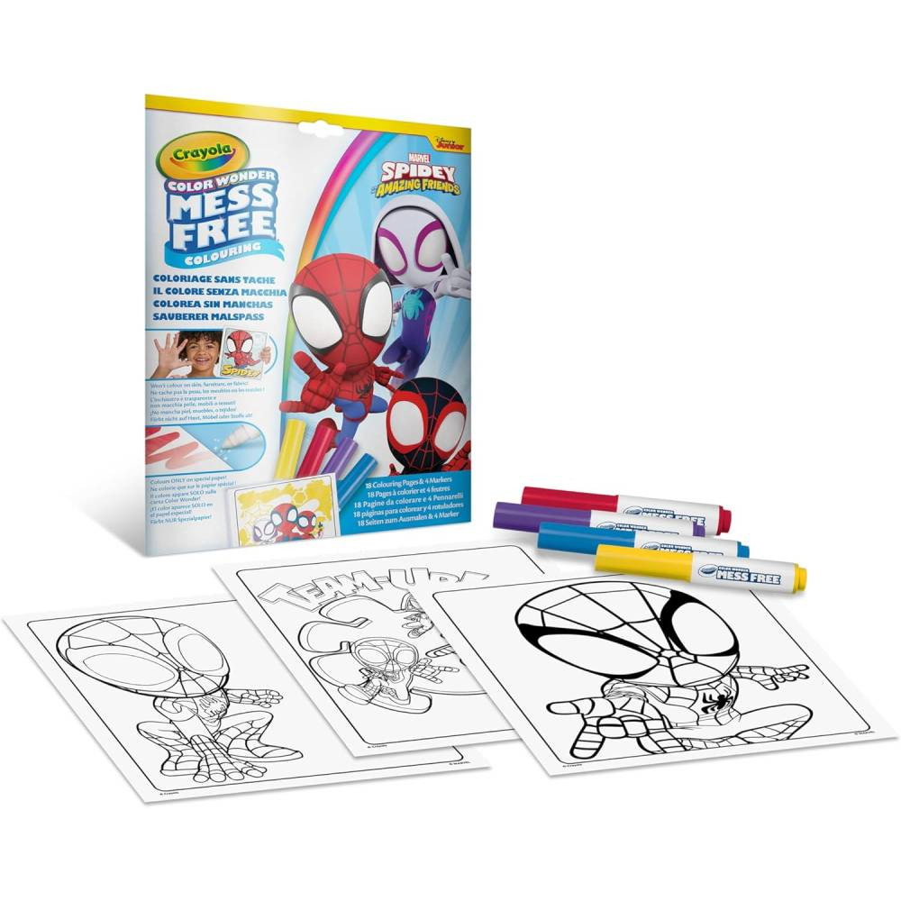 Crayola Crayola Color Wonder Spidey Marvel Coloring Set with Markers | CY754611 - Home & Kitchen - Lebanon