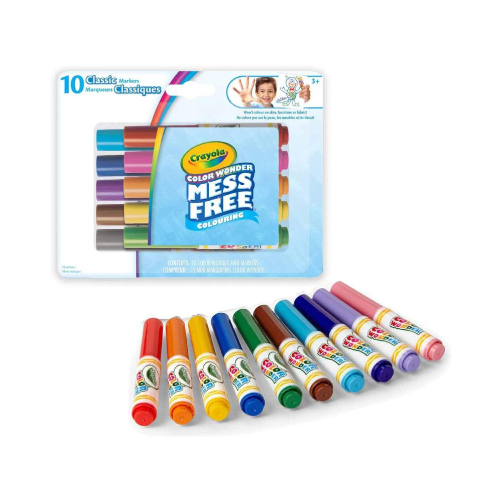 Crayola Crayola Color Wonder Mini Markers 10-Count Mess-Free | CY752570 - Home & Kitchen - Lebanon