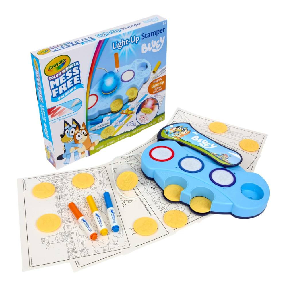 Crayola Crayola Color Wonder Bluey Magic Light-Up Stamper Set | CY750274 - Home & Kitchen - Lebanon