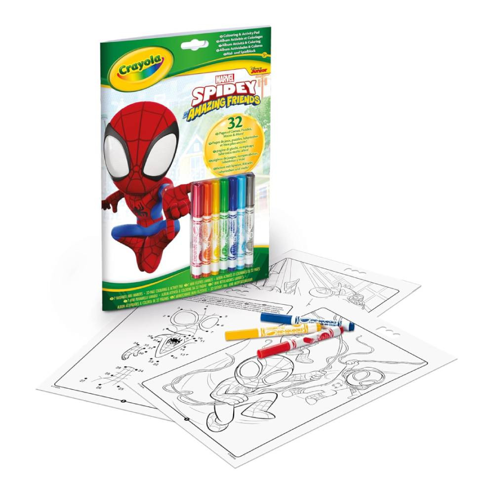 Crayola Crayola Spidey Coloring & Activity Album with Washable Markers | CY042809G - Home & Kitchen - Lebanon