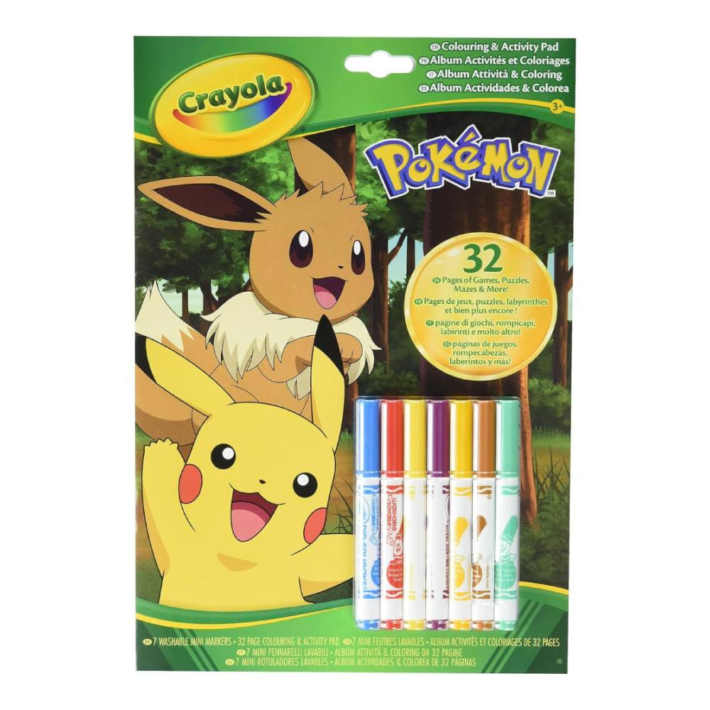 Crayola Crayola Pokémon Color & Activity Pad with Markers | CY042746G - Home & Kitchen - Lebanon