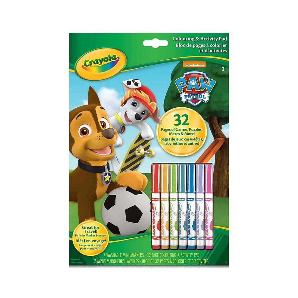 Crayola Crayola Paw Patrol Color & Sticker Pad with Markers | CY046918G - Home & Kitchen - Lebanon