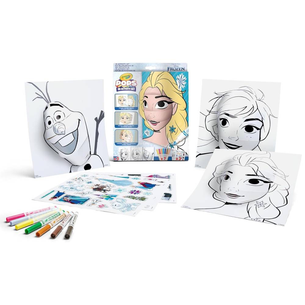 Crayola Crayola Pops Color Disney Frozen 3D Activity Set | CY040742 - Home & Kitchen - Lebanon