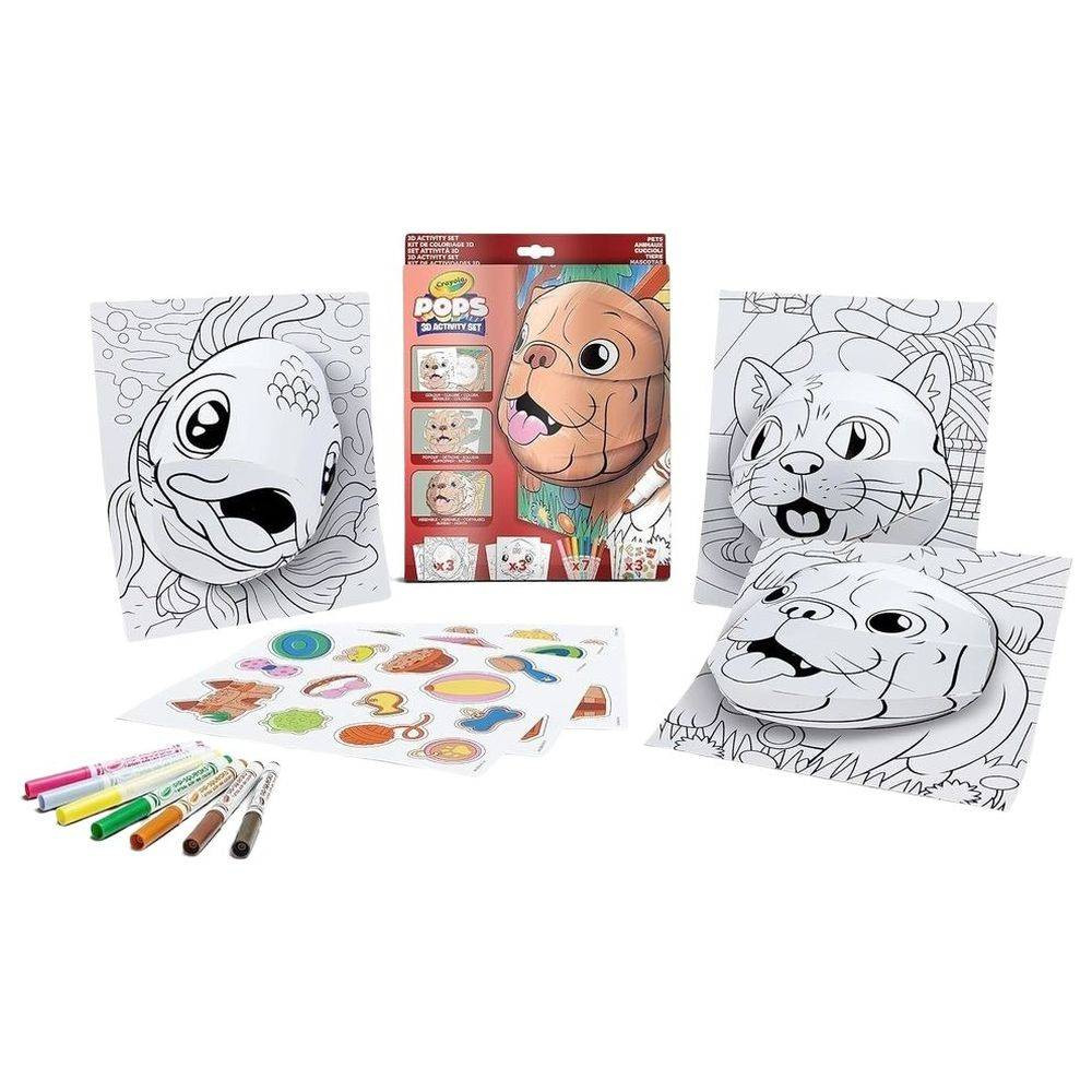 Crayola Crayola Pops All-In-One Pets 3D Activity Kit | CY042594 - Home & Kitchen - Lebanon
