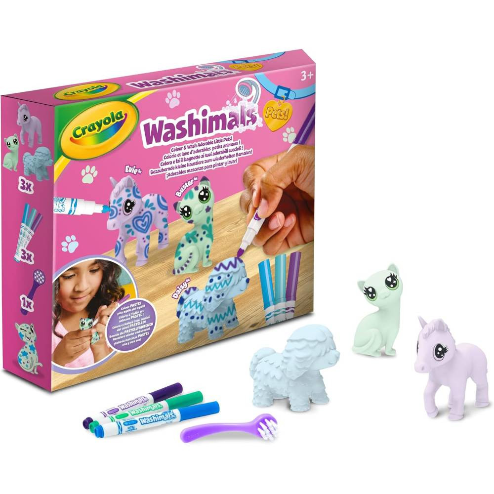 Crayola Crayola Washimals 3ct Pastel Pets Set | CY747511 - Home & Kitchen - Lebanon