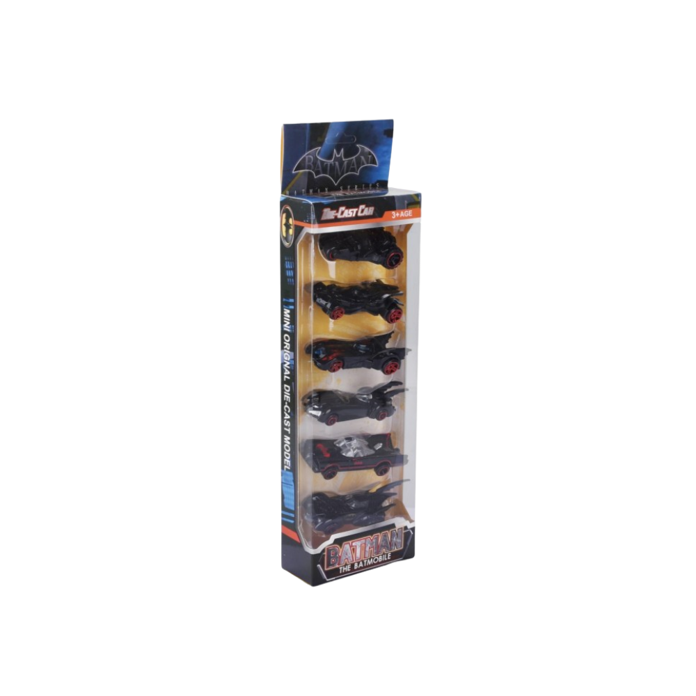 WEILIJUO Batman Mini Die-Cast Cars Set – Batmobile Collection (6 PCS) | 054-6 - Toys & Games - Lebanon