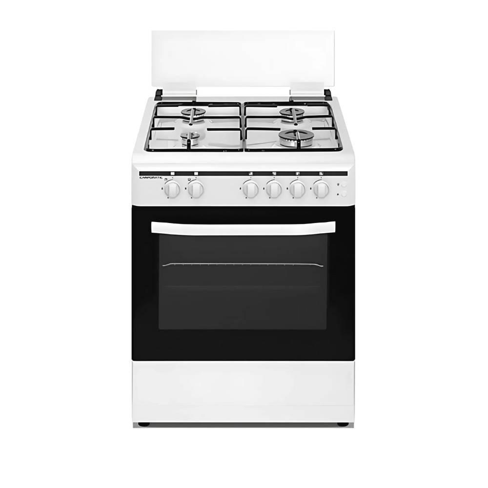 Campomatic Campomatic Gas Cooker 60cm 4 Burners White | CB64TW - Home & Kitchen - Lebanon