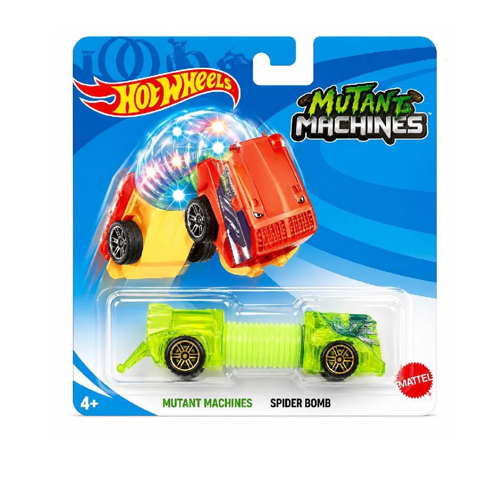 Hot Wheels Hot Wheels Mutant Machines Slider Car – Orange Truck Edition Transforming Vehicle | AFH-002 - Toys & Games - Lebanon