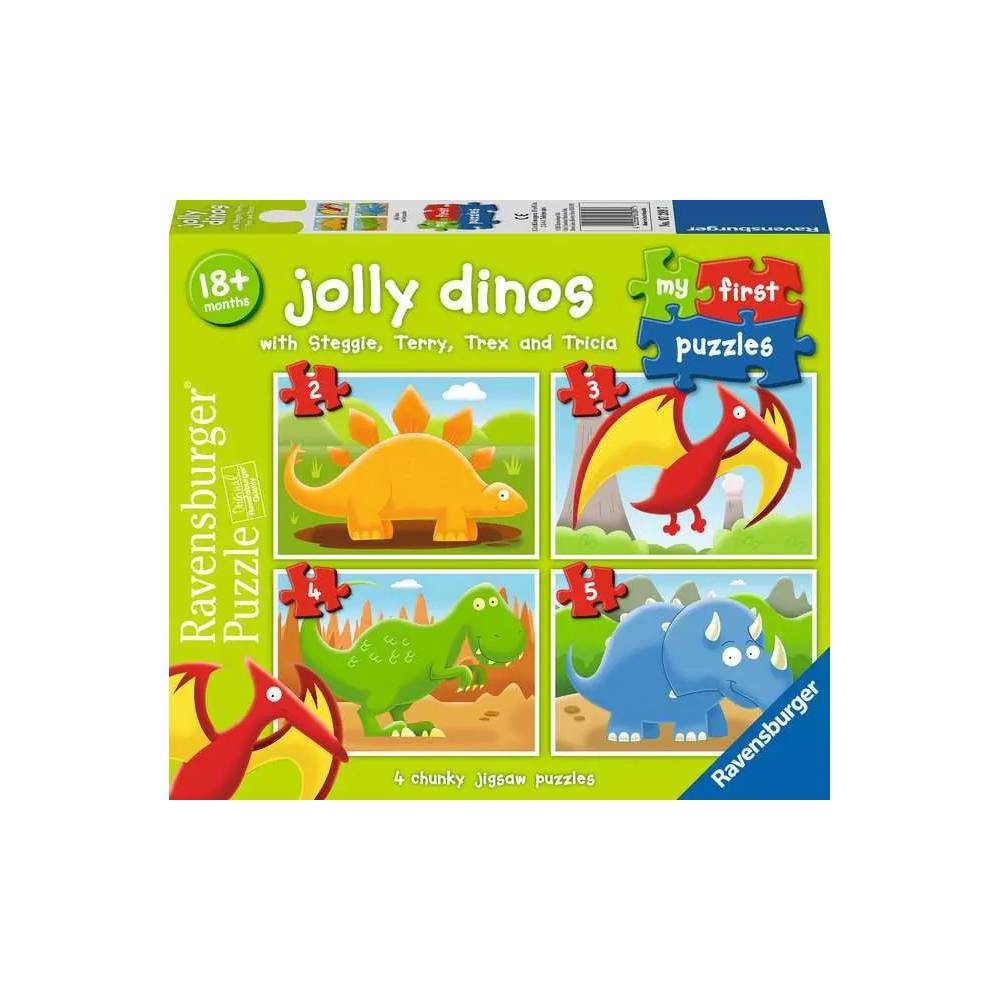 Ravensburger Ravensburger Jolly Dinos My First Puzzle 2/3/4/5 Pieces | RV07289-7 - Toys & Games - Lebanon
