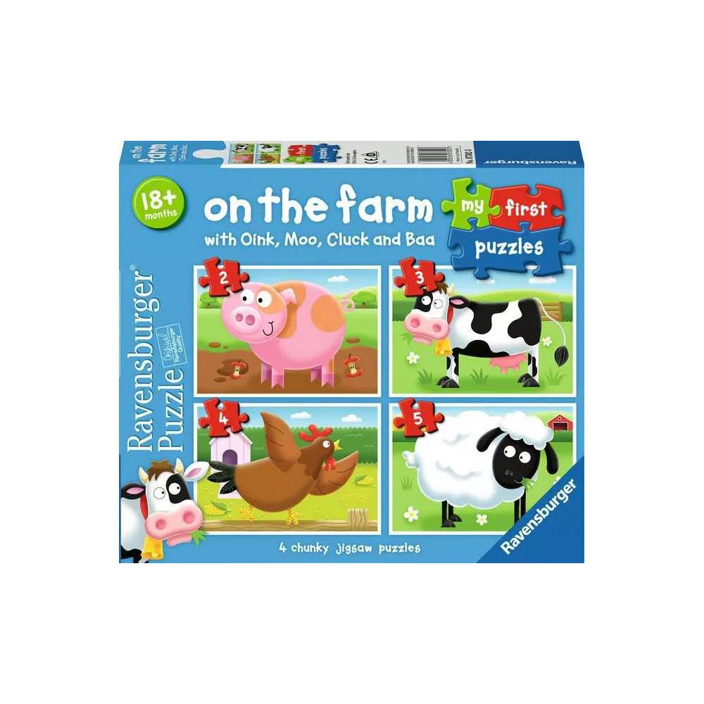 Ravensburger Ravensburger On The Farm My First Puzzle 2/3/4/5 Pieces | RV07302-3 - Toys & Games - Lebanon