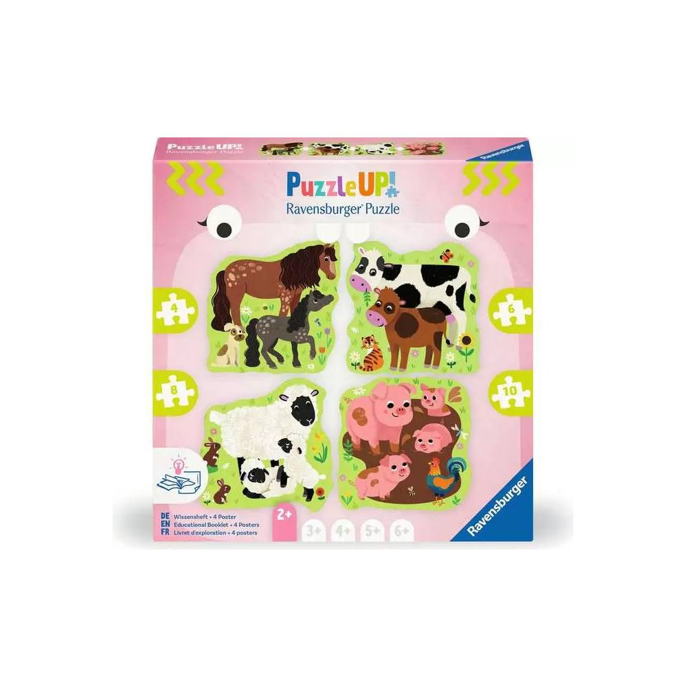 Ravensburger Ravensburger Puzzle Up Farm Animals 4/6/8/10 Pieces | RV12004001 - Toys & Games - Lebanon