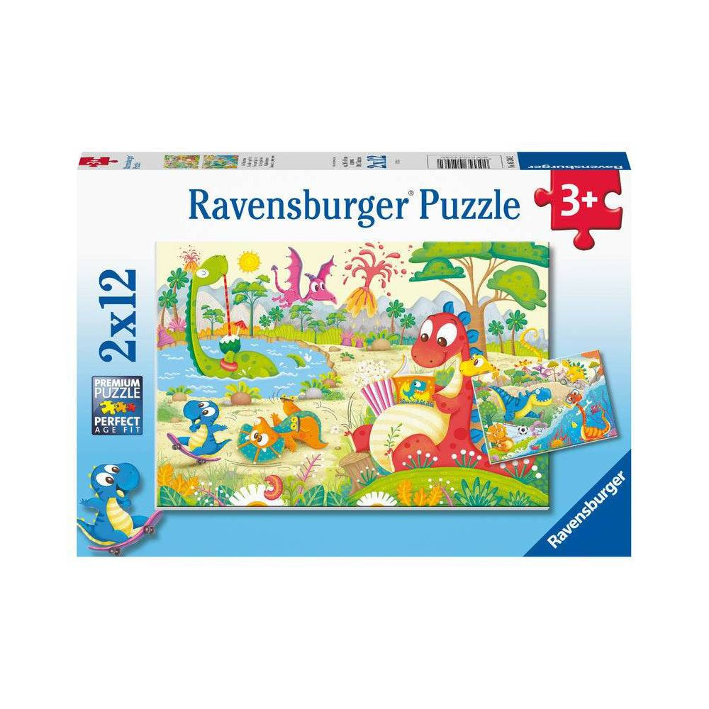 Ravensburger Ravensburger My Dino Friends 2x12 Pieces Puzzle Set | RV05246-2 - Toys & Games - Lebanon