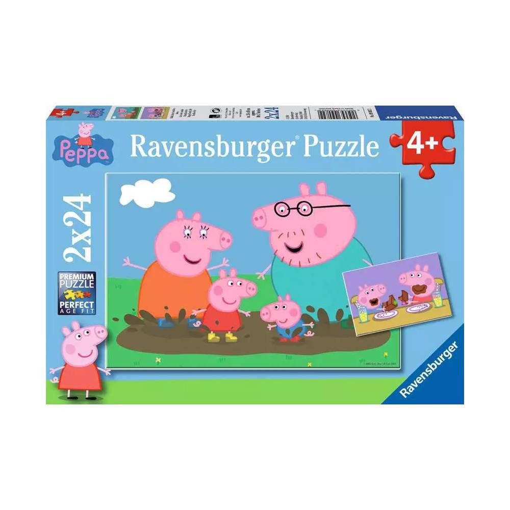 Ravensburger Ravensburger Peppa Pig Happy Family Life 2x24 Pieces Puzzle Set | RV09082-2 - Toys & Games - Lebanon