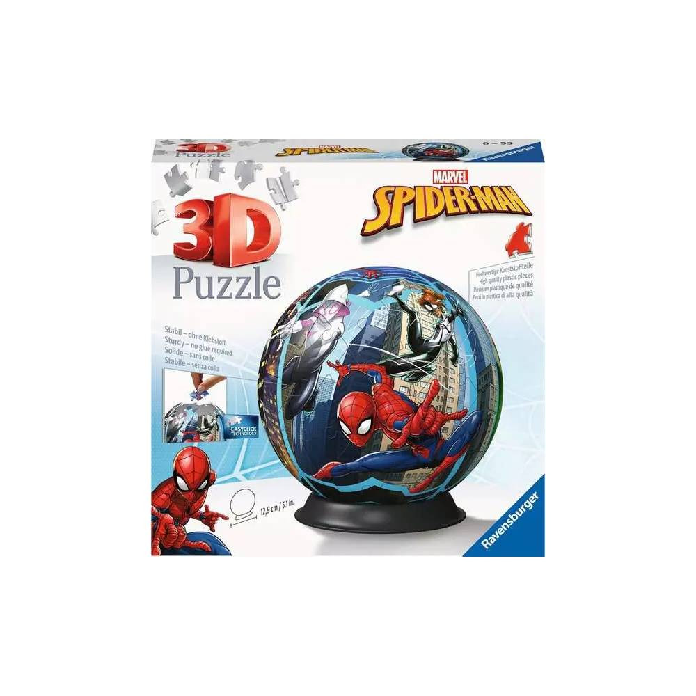 Ravensburger Ravensburger Marvel Spider-Man 3D Puzzle Ball 72 Pieces | RV11563-1 - Toys & Games - Lebanon