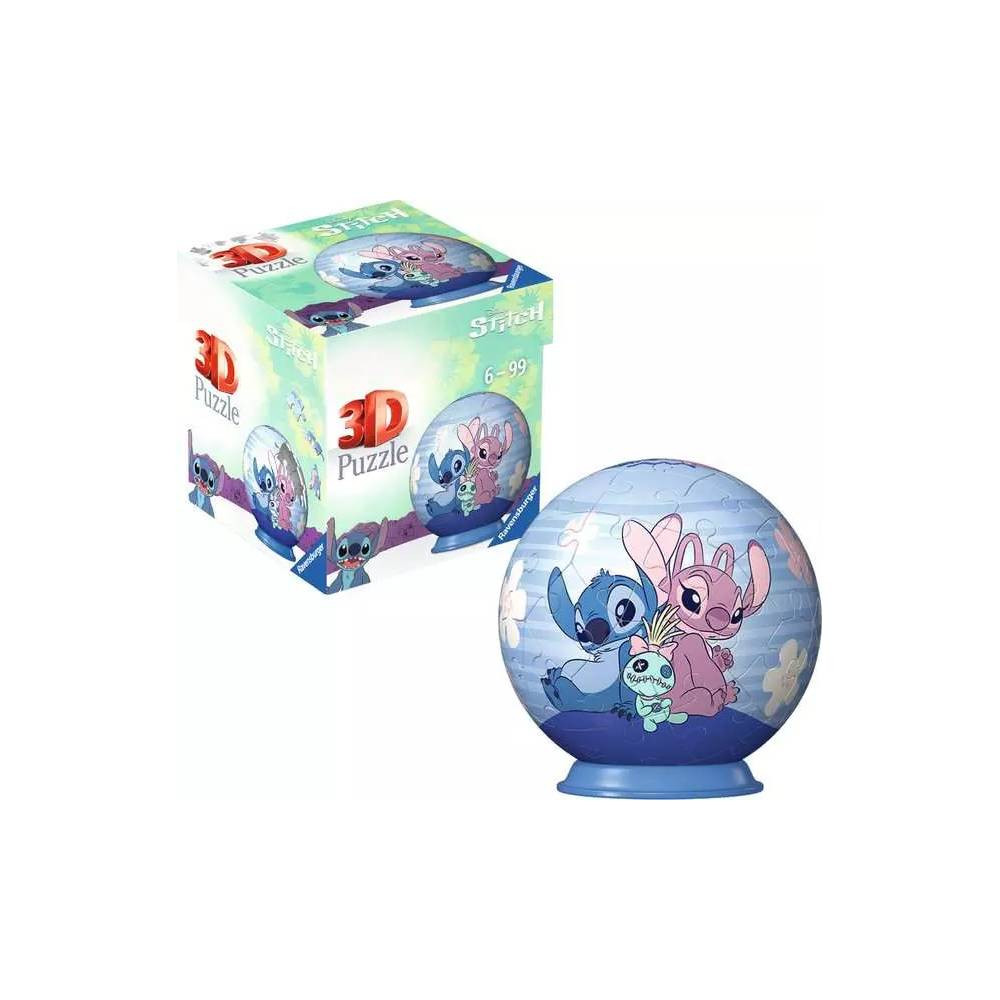 Ravensburger Ravensburger Disney Stitch & Angel 3D Puzzle Ball 54 Pieces | RV11599-0 - Toys & Games - Lebanon