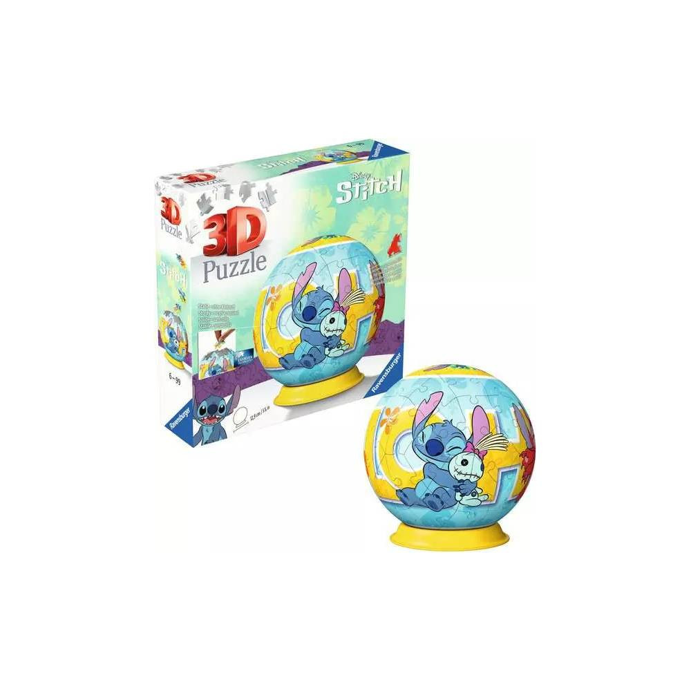 Ravensburger Ravensburger Disney Stitch 3D Puzzle Ball 72 Pieces | RV11596-9 - Toys & Games - Lebanon