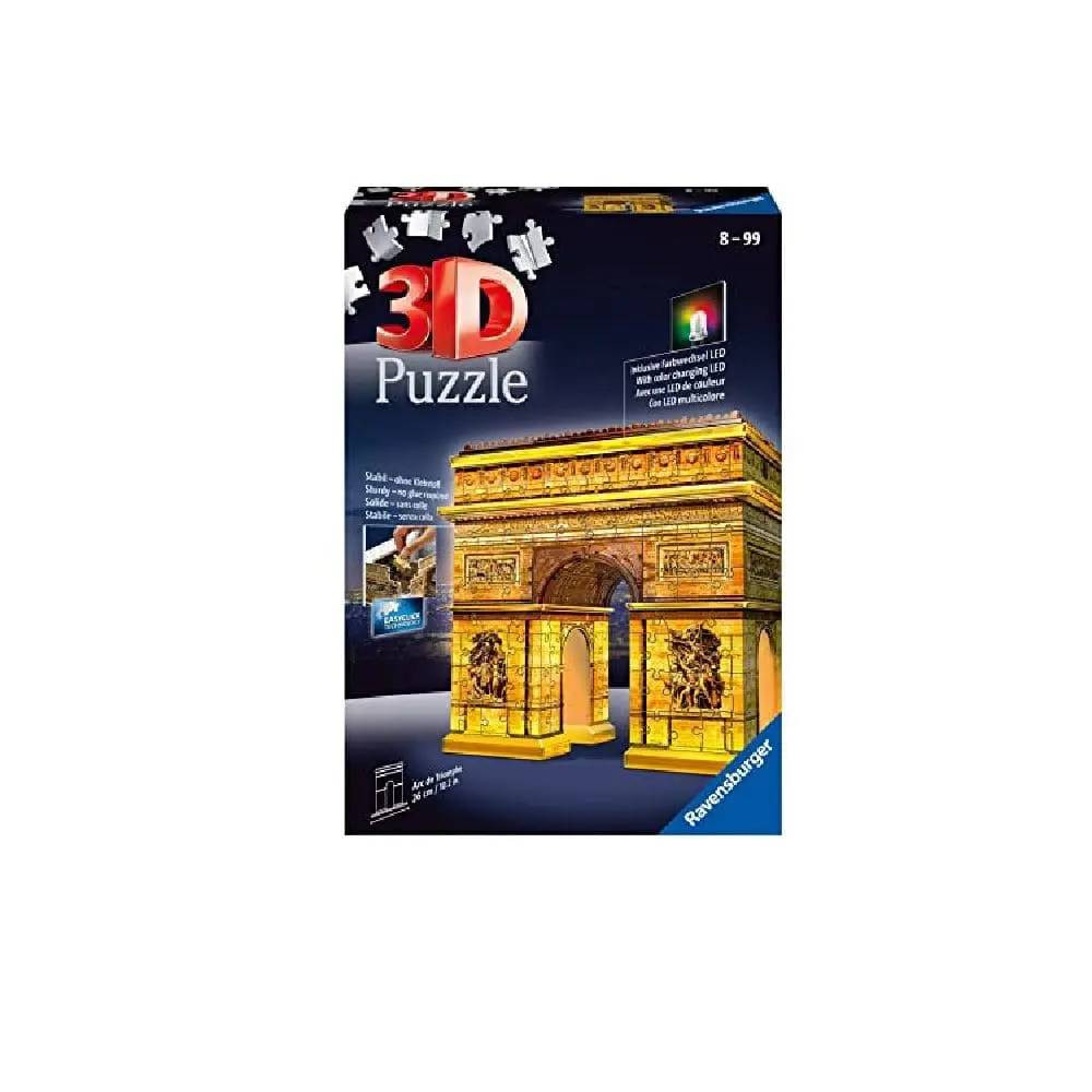 Ravensburger Ravensburger Arc de Triomphe Night Edition 3D Puzzle 216 Pieces | RV12522-7 - Toys & Games - Lebanon