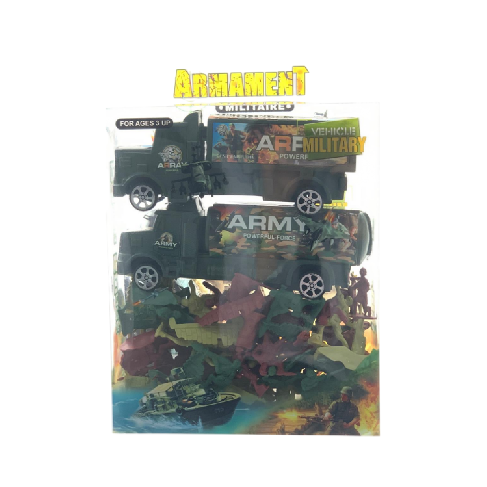 Military Vehicle & Army Play Set – Trucks with Soldiers & Accessories | 6688-40 - Toys & Games - Lebanon