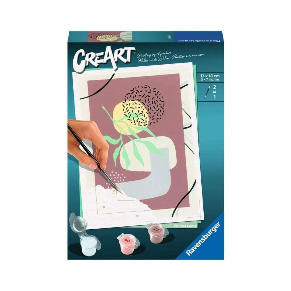 Ravensburger Ravensburger CreArt Abstract Shapes Paint by Numbers Kit | RV23543-8 - Toys & Games - Lebanon