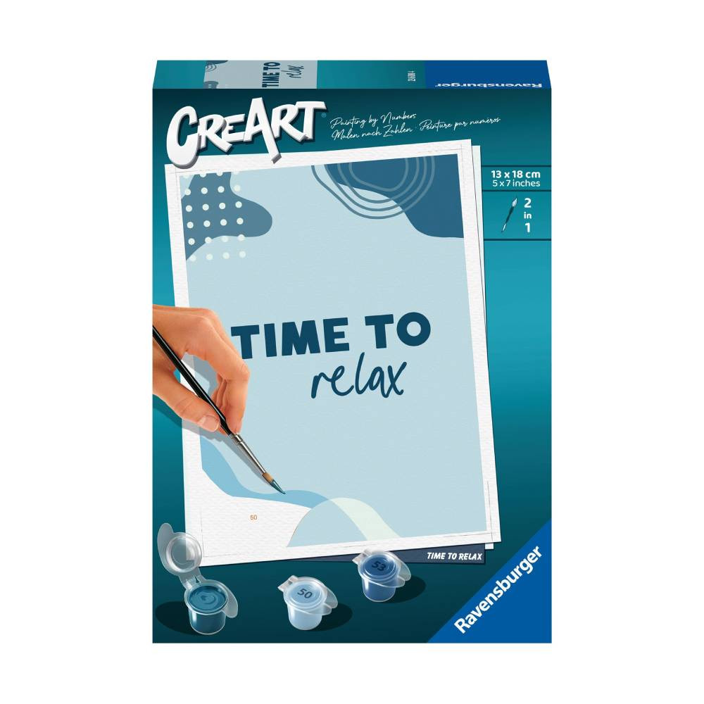 Ravensburger Ravensburger CreArt Time to Relax Paint by Numbers Kit | RV23608-4 - Toys & Games - Lebanon