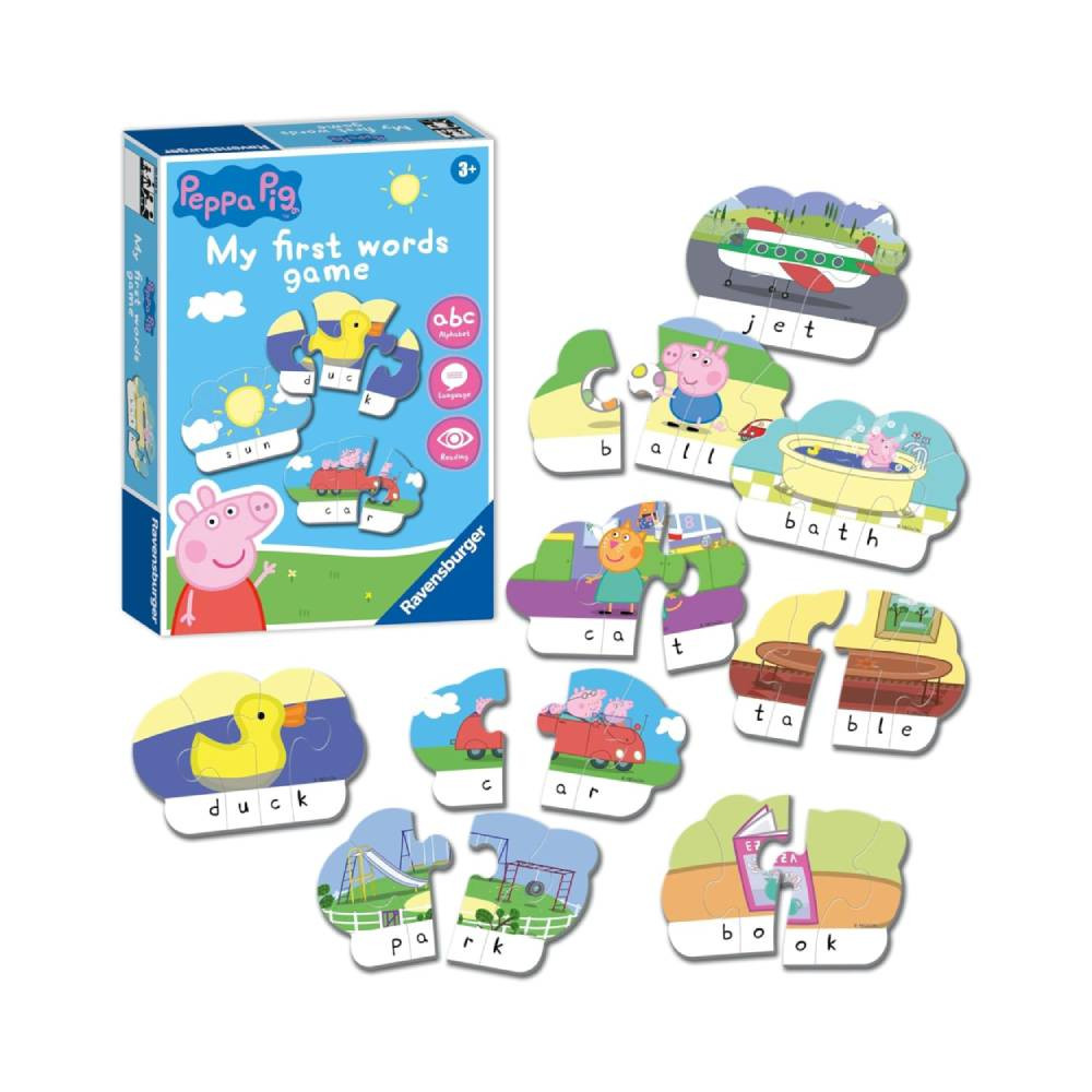 Ravensburger Ravensburger Peppa Pig My First Words Learning Puzzle Game | RV20838-8 - Toys & Games - Lebanon