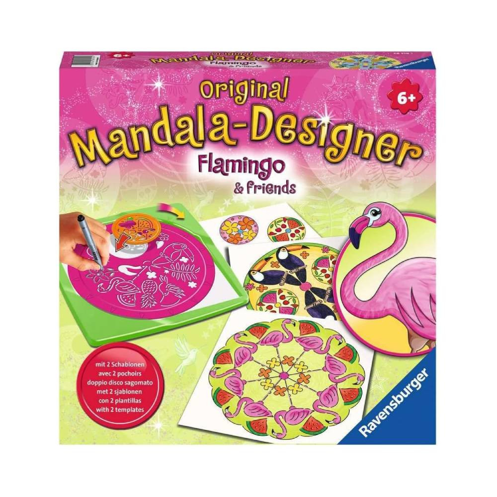 Ravensburger Ravensburger Mandala Designer Flamingo & Friends Drawing Kit | RV28518-1 - Toys & Games - Lebanon