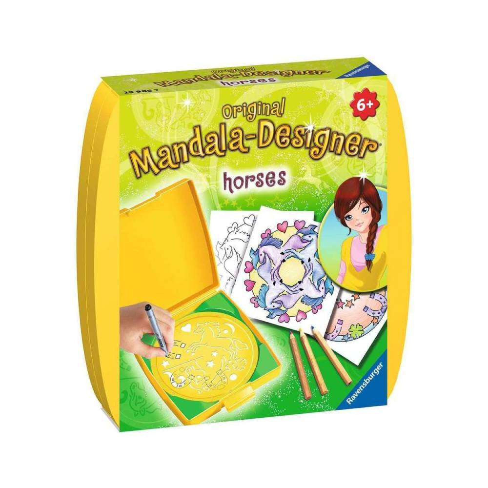 Ravensburger Ravensburger Mini Mandala Designer Horses Drawing Kit | RV29986-7 - Toys & Games - Lebanon