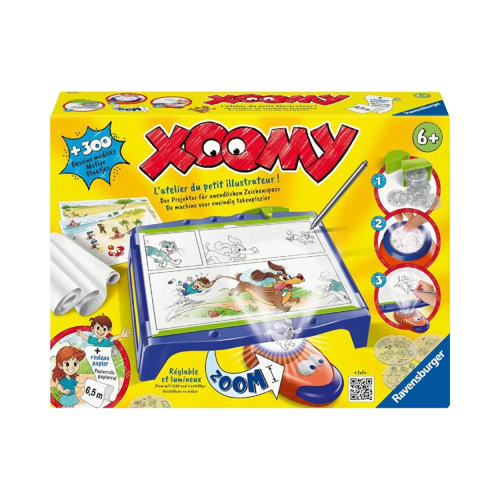 Ravensburger Ravensburger Xoomy Maxi Paper Roll Drawing Projector Set | RV18142-1 - TV, Cameras & Photography - Lebanon