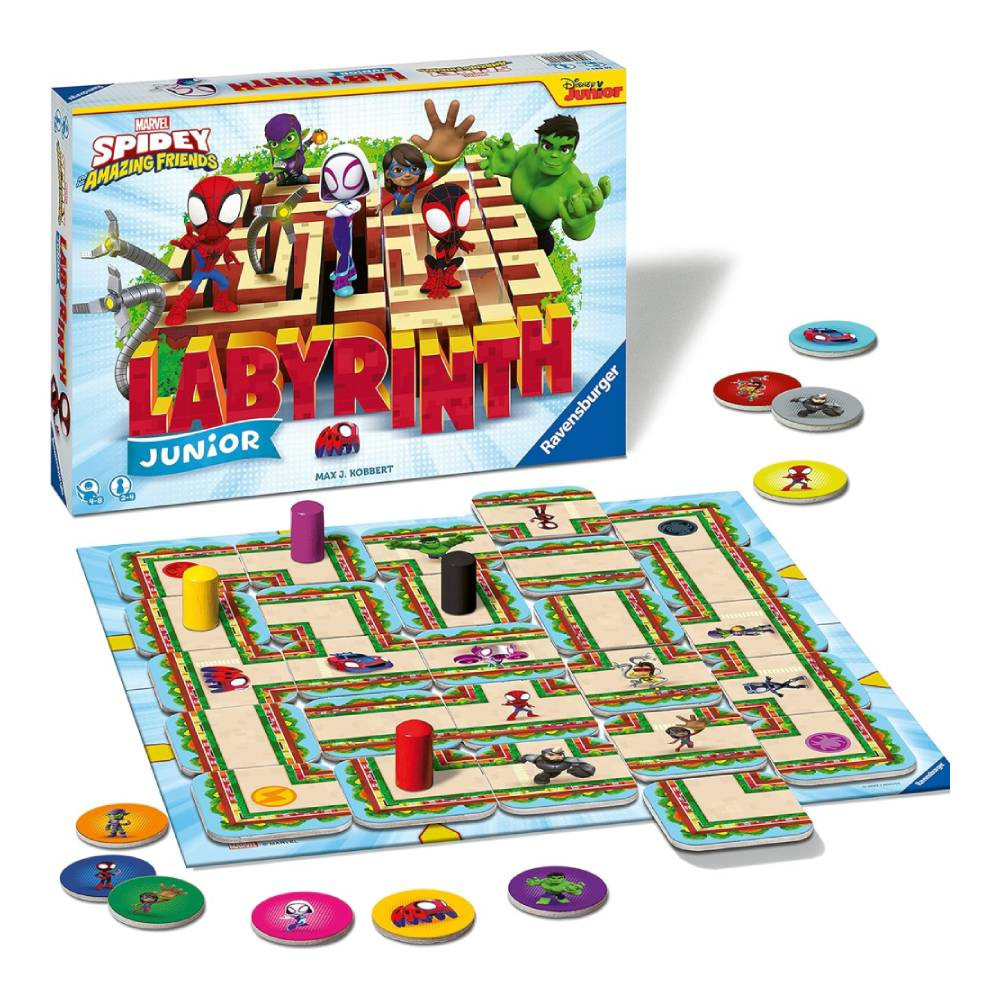 Ravensburger Ravensburger Marvel Spidey & Friends Junior Labyrinth Board Game | RV20894-4 - Toys & Games - Lebanon
