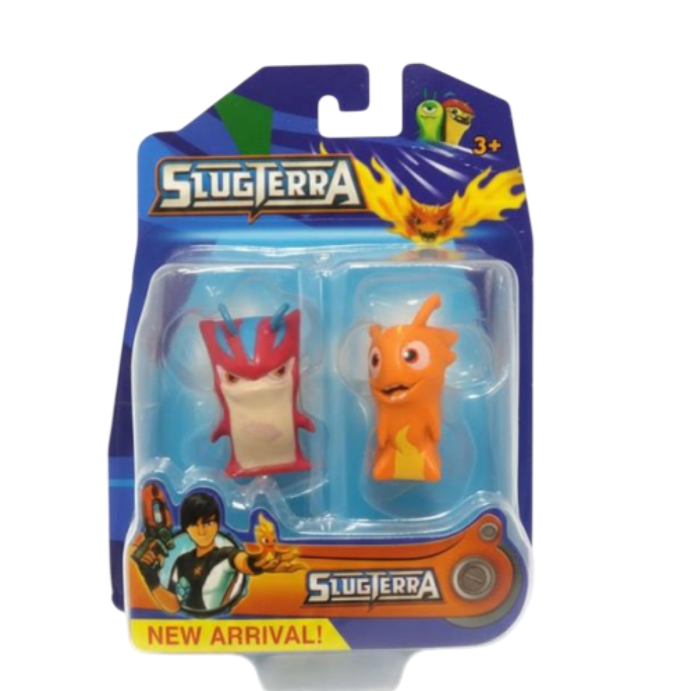 Slugterra Mini Slug Figures – Red & Orange Characters 2 PCS Set | 81001 - Toys & Games - Lebanon