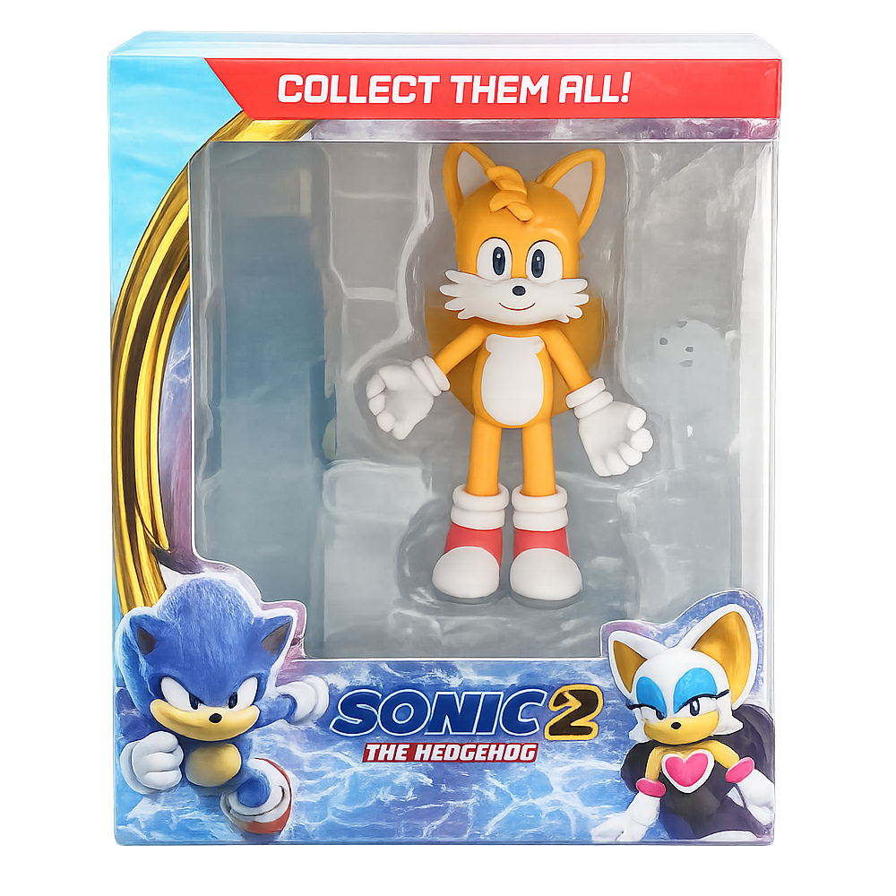 Sonic the Hedgehog Action Figure – Tails Character Toy | DSN5082 - Toys & Games - Lebanon