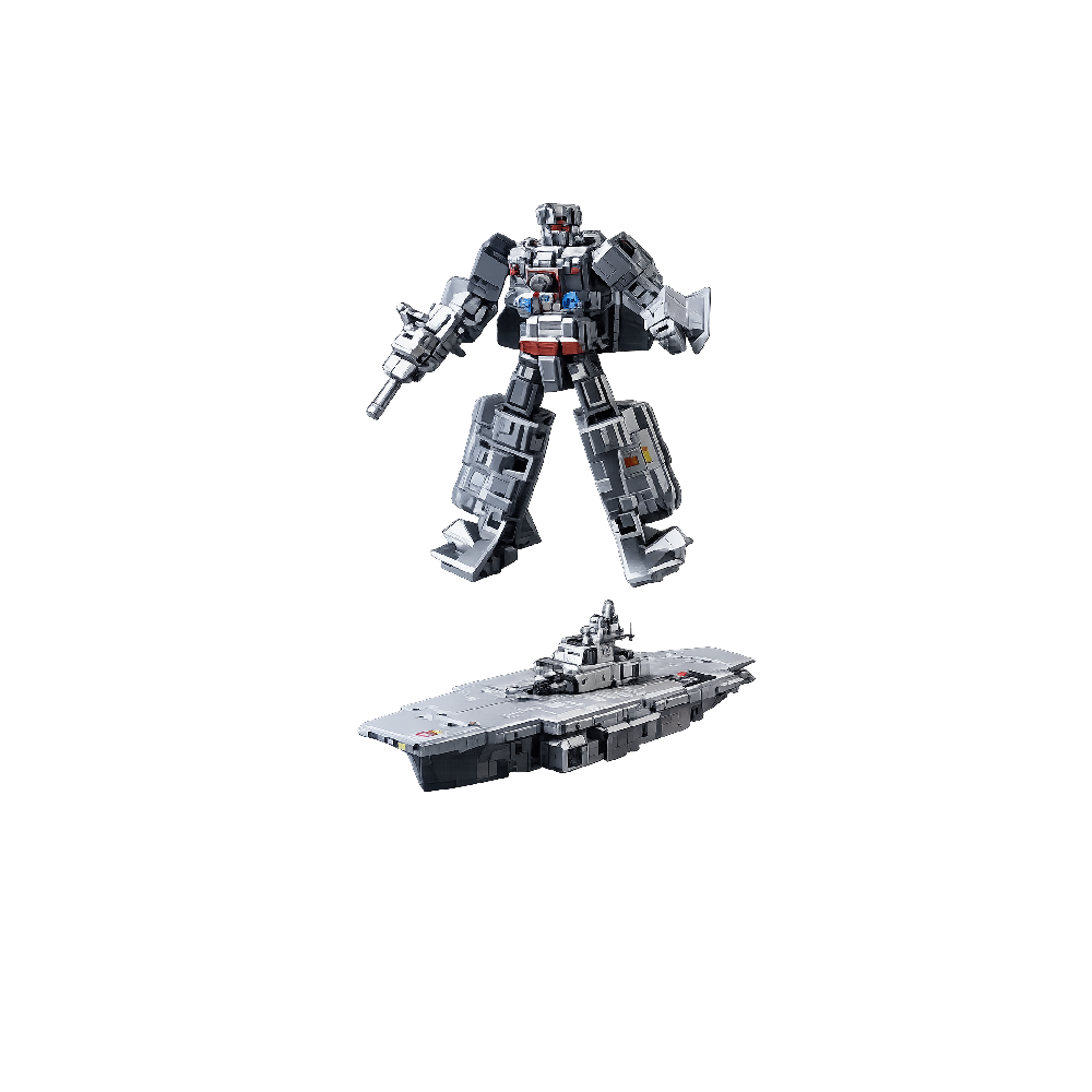 Transforming Robot Ship Toy – Grey Warship to Robot Action Figure | AL66025 - Toys & Games - Lebanon