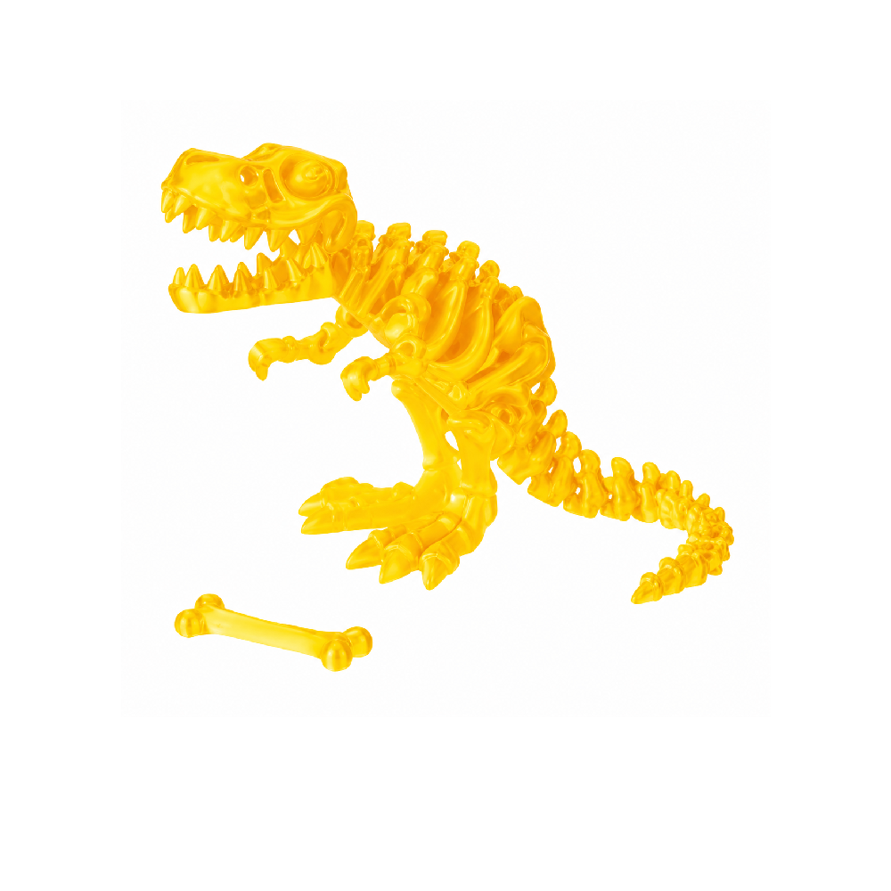  Dinosaur Skeleton Toy – Yellow T-Rex Flexible Puzzle Figure | D-021 - Toys & Games - Lebanon