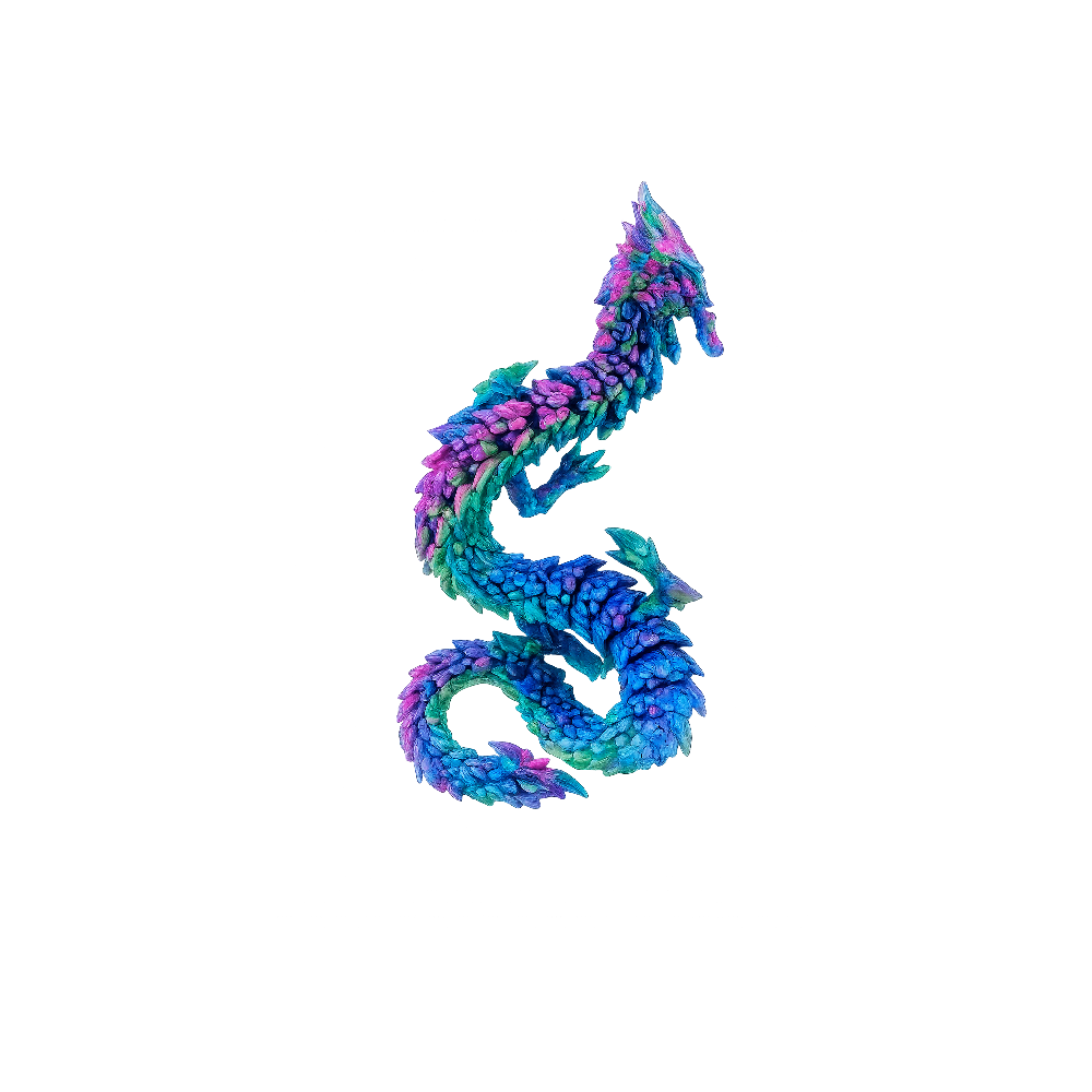 Flexible Dragon Toy – Multicolor Bendable Dragon Figure | C-009 - Toys & Games - Lebanon