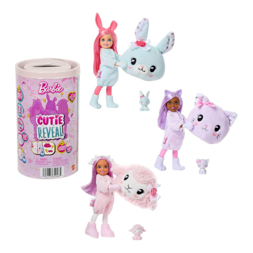 Barbie Barbie Chelsea Cutie Reveal Cuddly Series Doll | MTBBJCN97 - Toys & Games - Lebanon