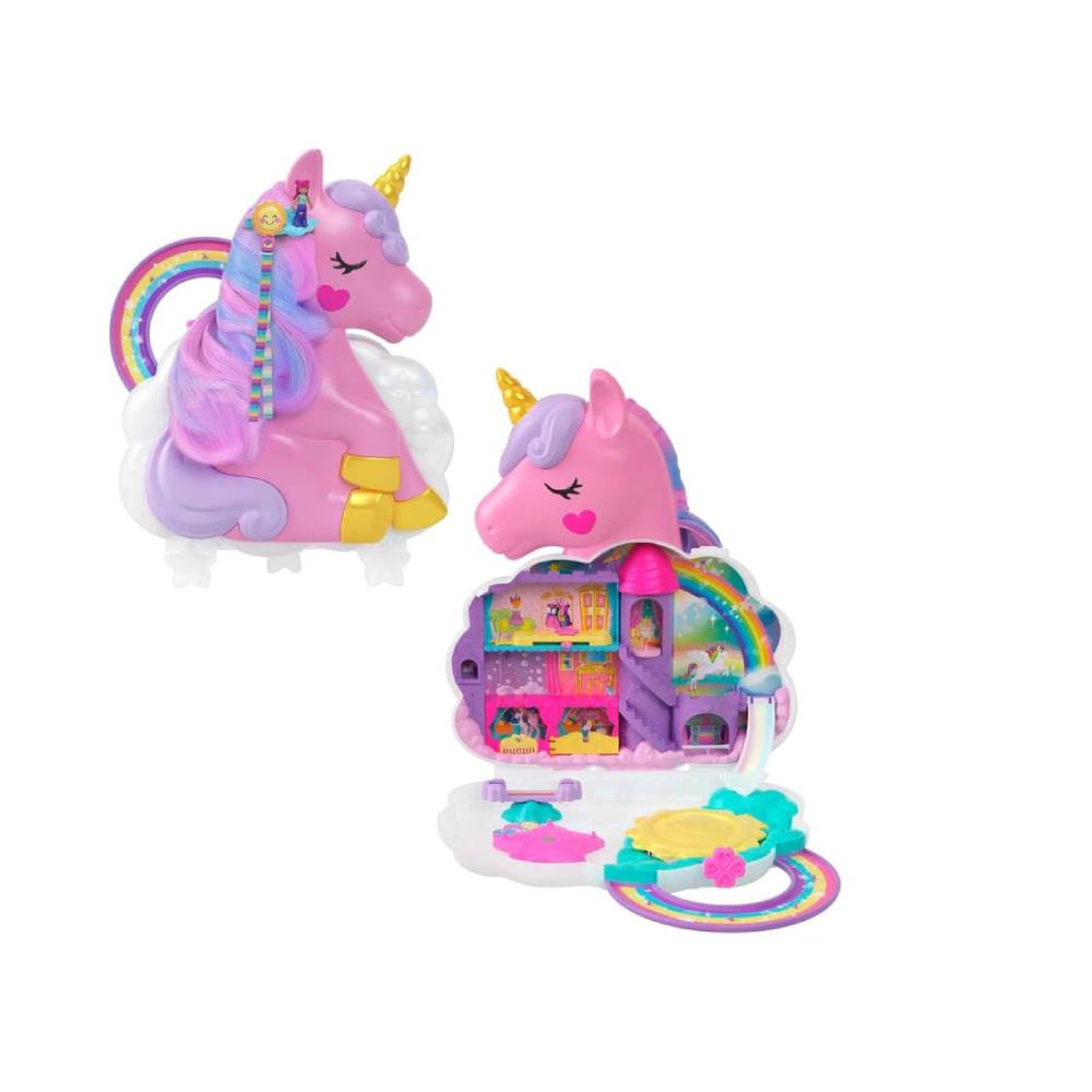 Polly Pocket Polly Pocket Rainbow Unicorn Salon Playset | MTPPHYD97 - Toys & Games - Lebanon